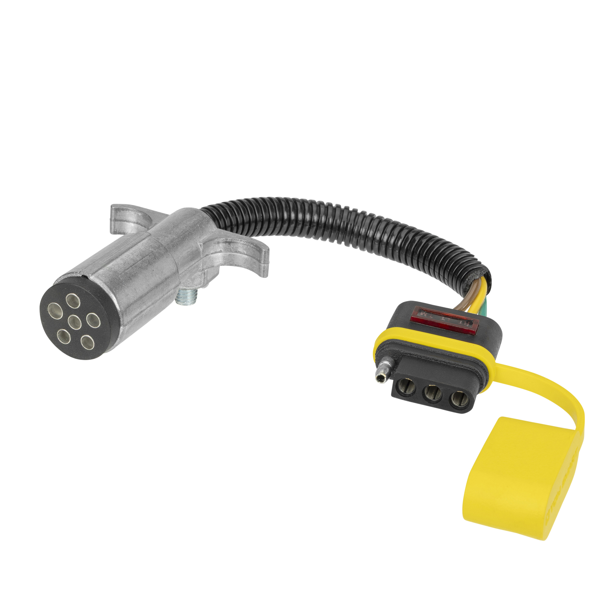 TowSmart, Adapter, ProClass, 6 Round to 4 Flat w/Wire Tester, Connection Location Vehicle Side, Model# 2352